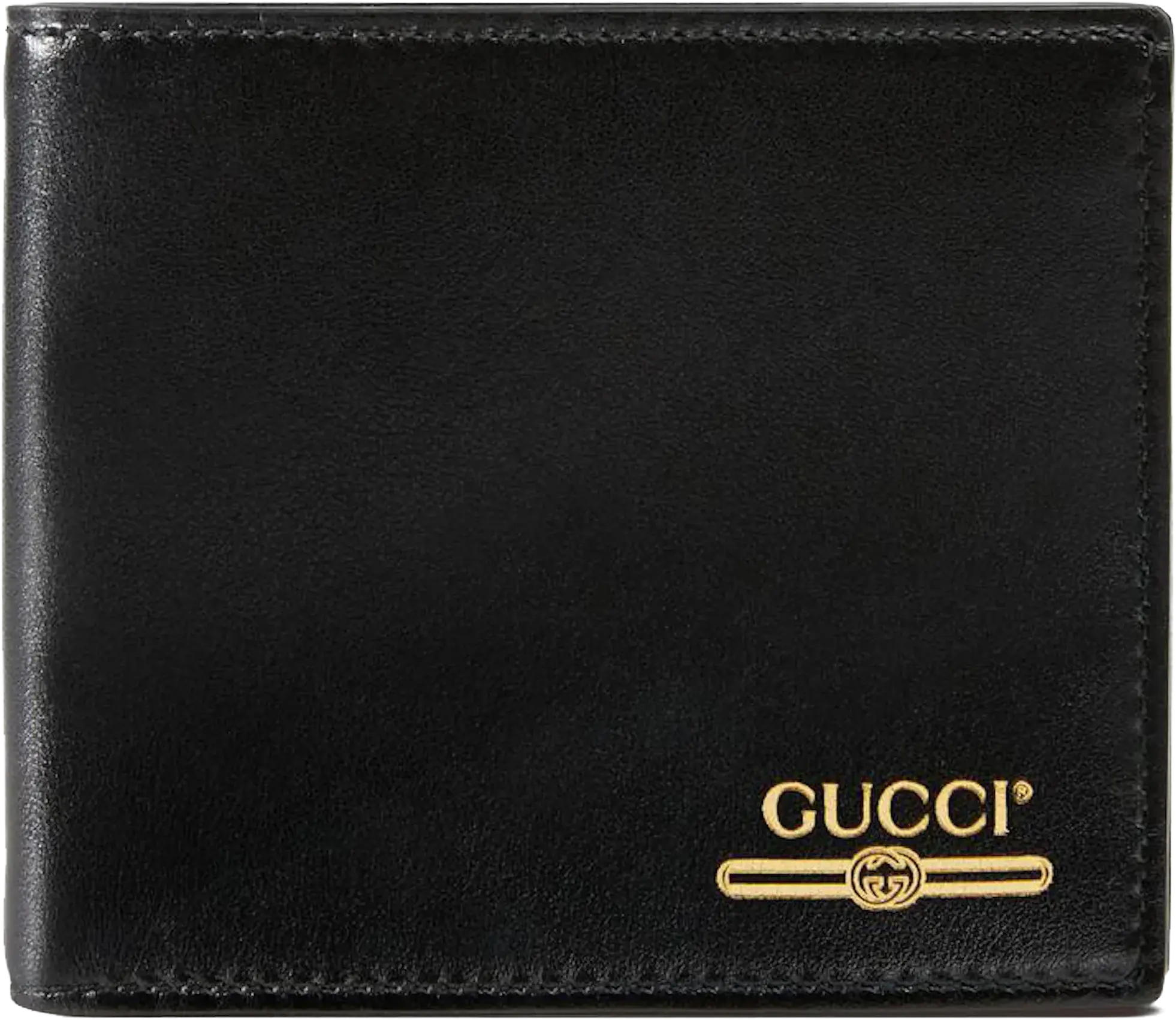 Gucci Leather Wallet with Gucci Logo (8 Card Slot) Black
